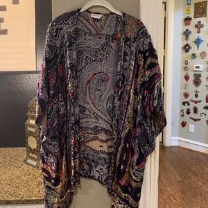 Colorful Navy Kimono from World Market OS